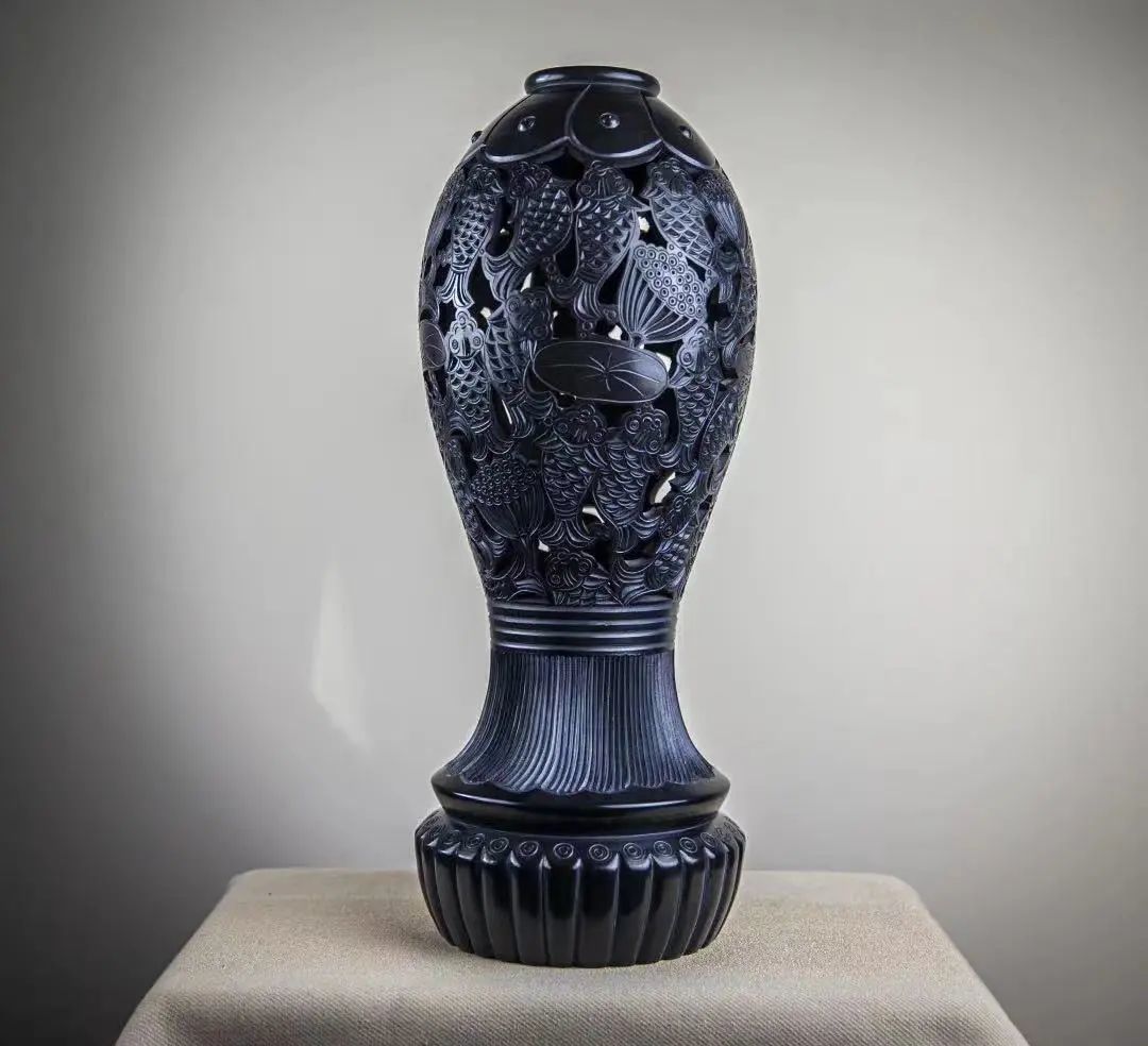 胶州手造艺起欣赏胶州蛋壳黑陶