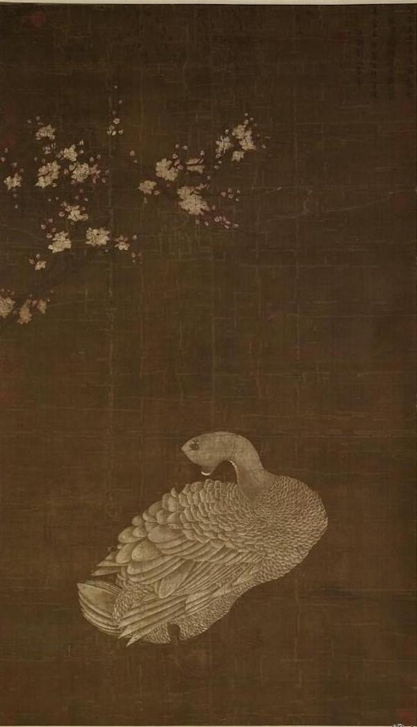宋 钱选 《画鹅》轴 台北故宫博物院藏