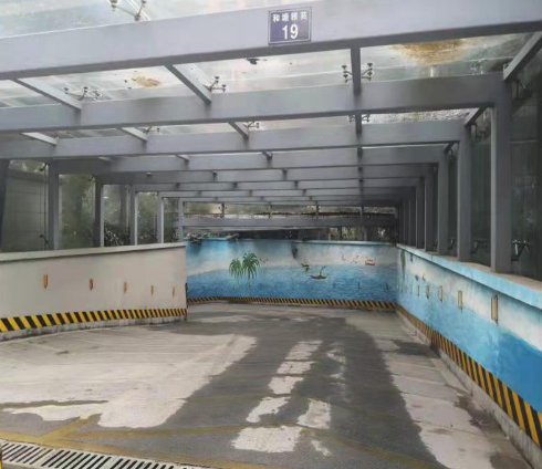 车库坡道改造前