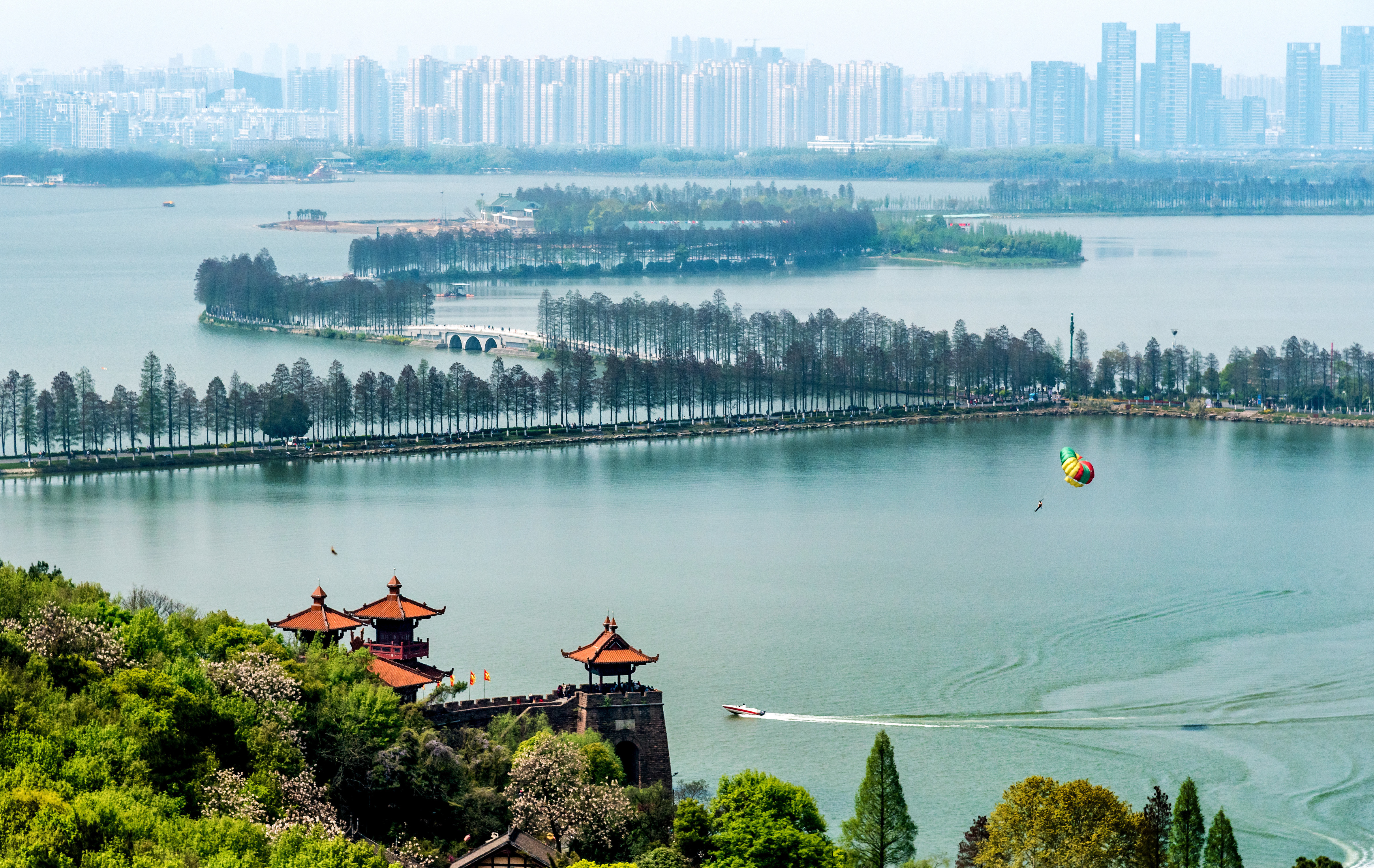 武汉东湖风景全貌图片图片