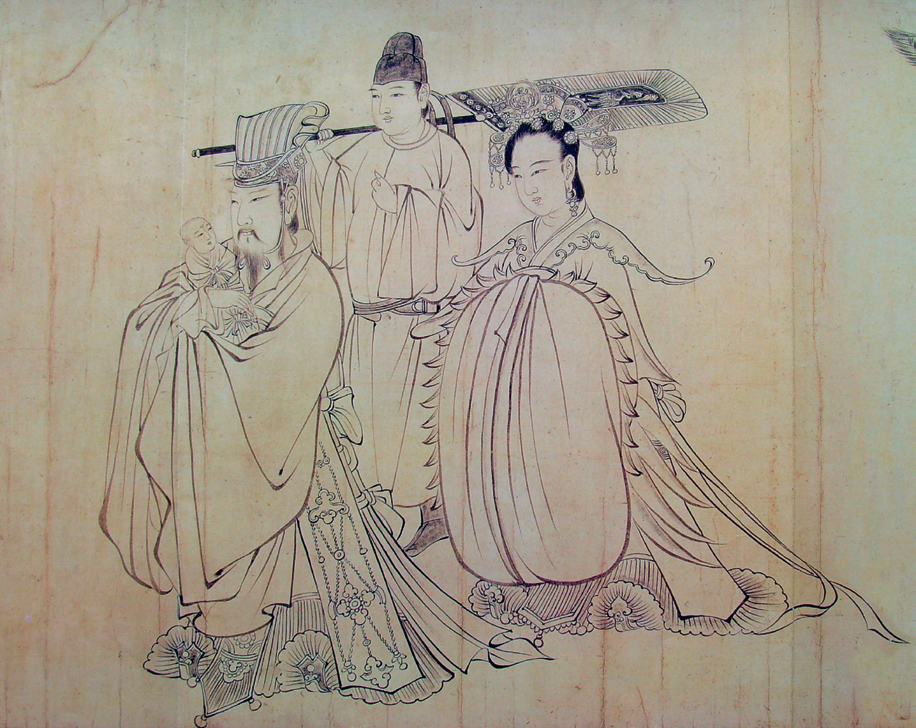 吴道子 送子天王图（局部） 唐