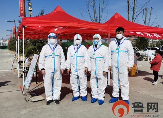 中国银行日照莒县支行志愿者前往社区开展核酸检测实战演练