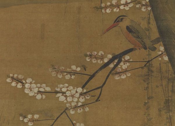 明人 《画花鸟》轴(局部) 台北故宫博物院藏