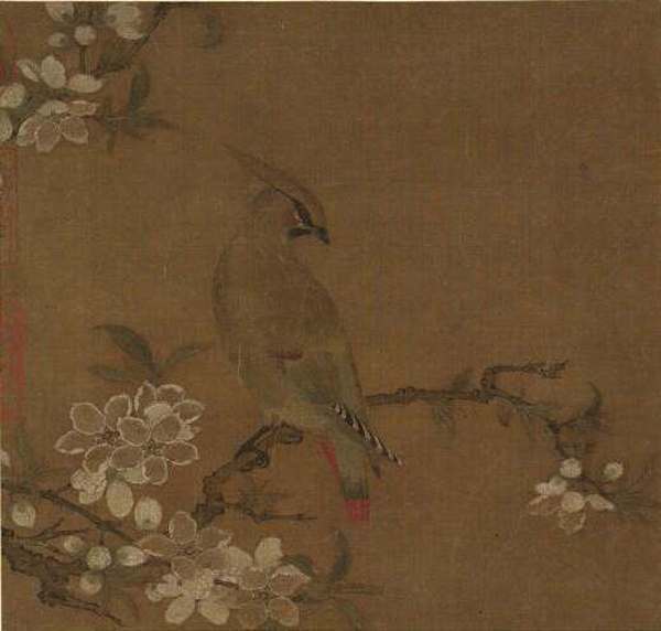 (传)宋 林椿 《杏花春鸟》 台北故宫博物院藏