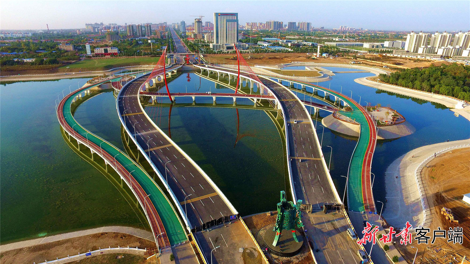 庆阳市庆阳湖水利风景区(甘肃省水利厅供图)