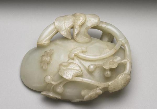 明晚期到清 青玉海棠洗 台北故宫博物院藏