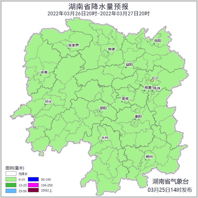 未来一周湖南阴雨仍频繁 气温多起伏