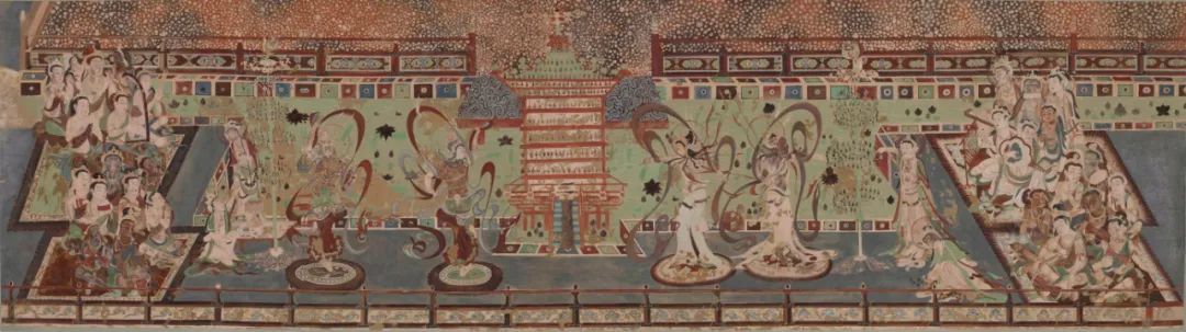 莫高窟第220窟 舞乐图全图 初唐