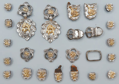 唐代吐谷浑王族墓葬群出土鎏金银马具饰件