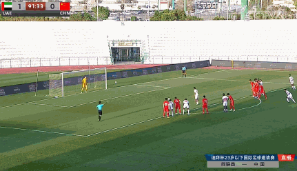 迪拜杯-U23国足0-3阿联酋U23列第4 黄嘉辉失误送礼迪力依米提送点