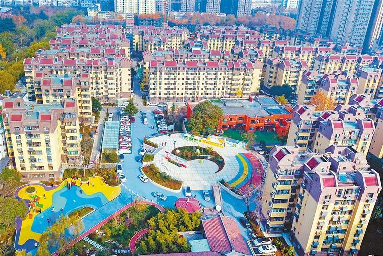 老旧小区改造完成后的明德门小区北区. (记者 谢伟 摄 资料图片)