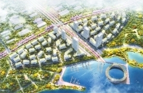 光谷科学岛环路局部效果图。