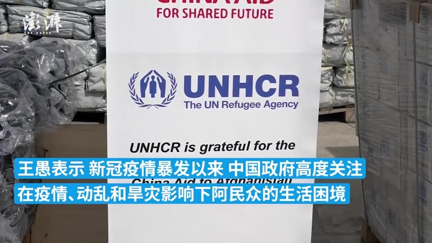 中国和联合国难民署向阿提供人道主义物资