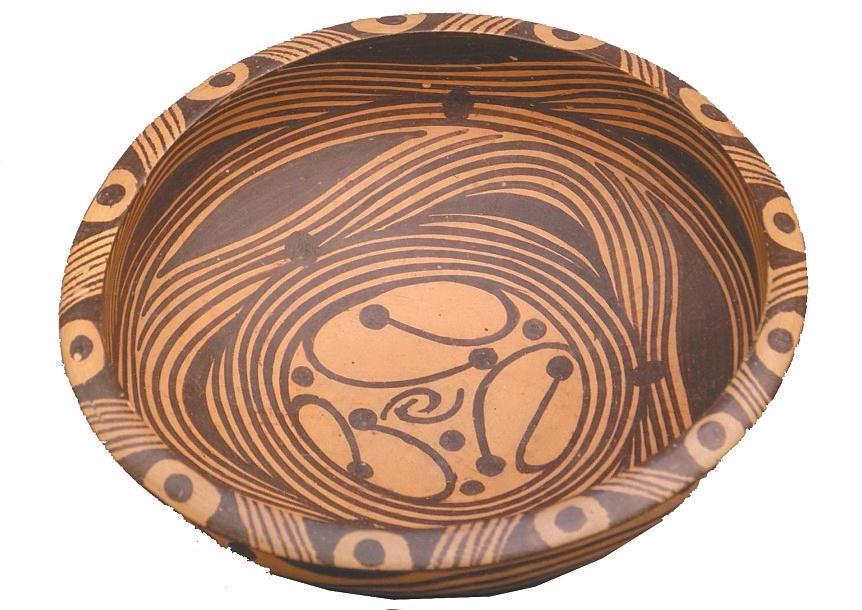 马家窑文化彩陶水波纹图片