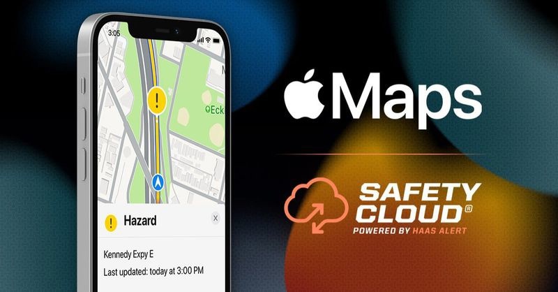 苹果地图已集成HAAS安全云 可提供实时道路危险警报
