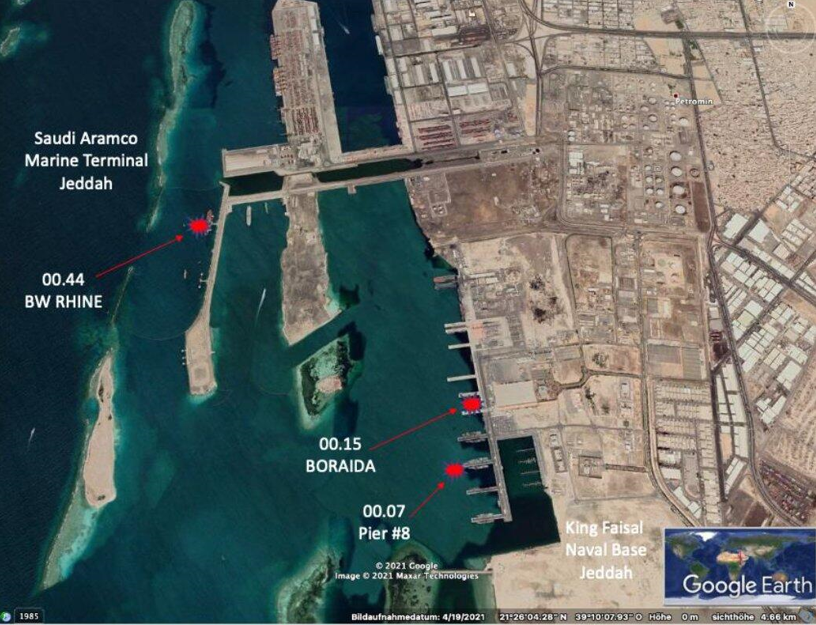 2015年港口袭击发生的地图记录