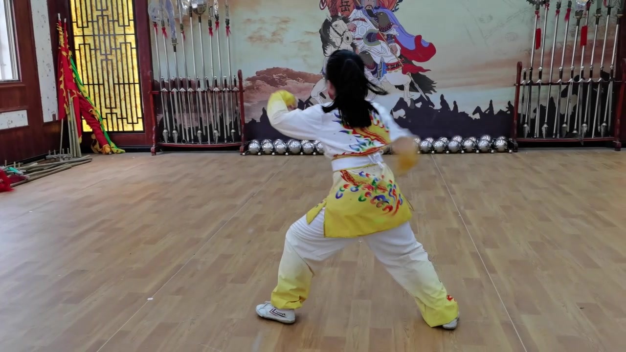 岳家拳主练拳法之一字拳