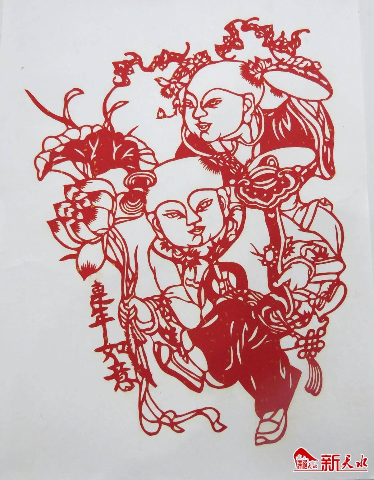 除了传统和样本剪纸作品外,近几年刘吉平还创作了红军长征过武山,武山