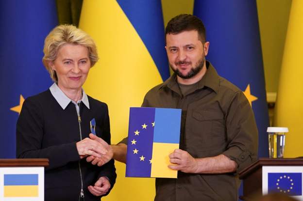 冯德莱恩带来一份重要文件 乌克兰离加入欧盟又近一步