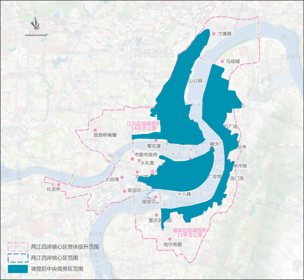 重庆江北区规划图高清图片