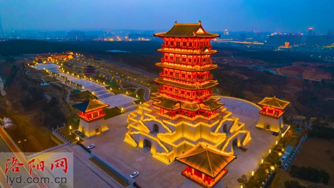 ▲牡丹博物馆夜景