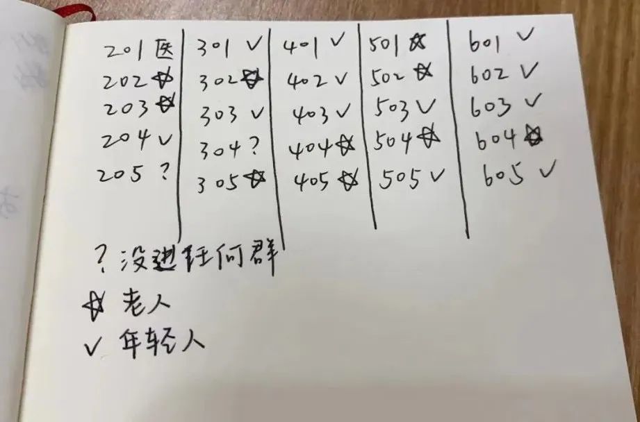 王也和女友统计的老年住户情况