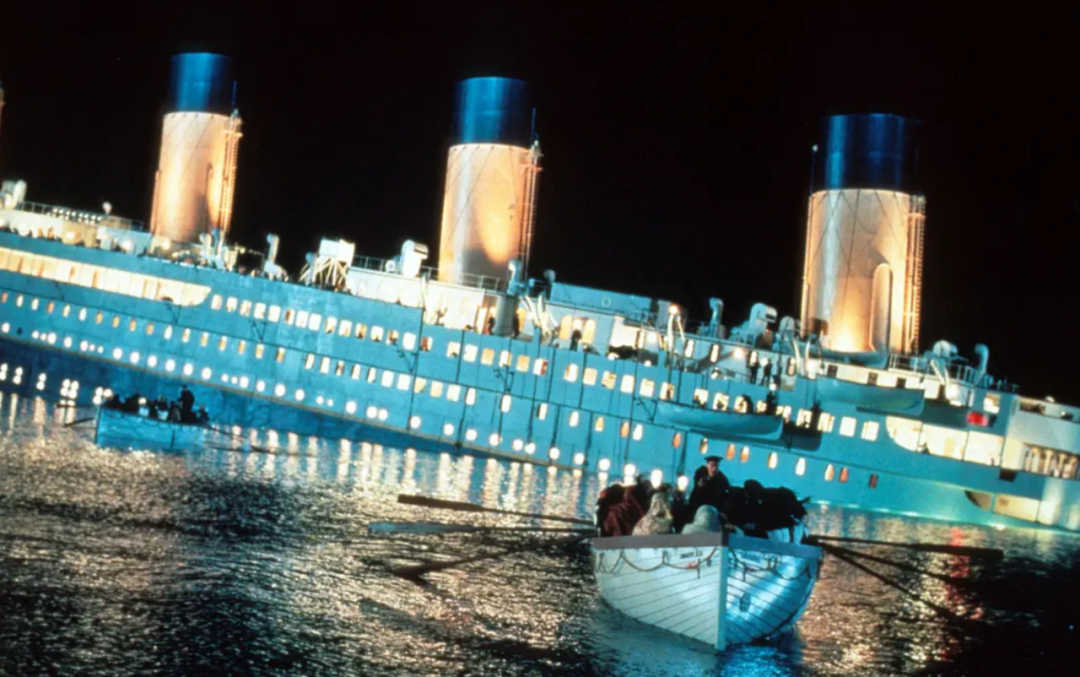 《泰坦尼克号》剧照。