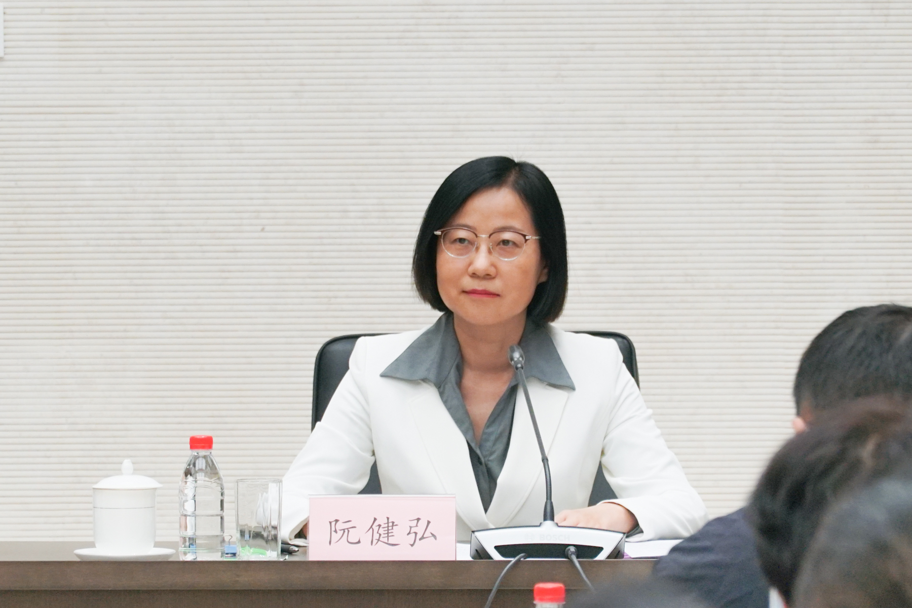 中国人民银行调查统计司司长阮健弘   澎湃新闻记者 周頔 摄