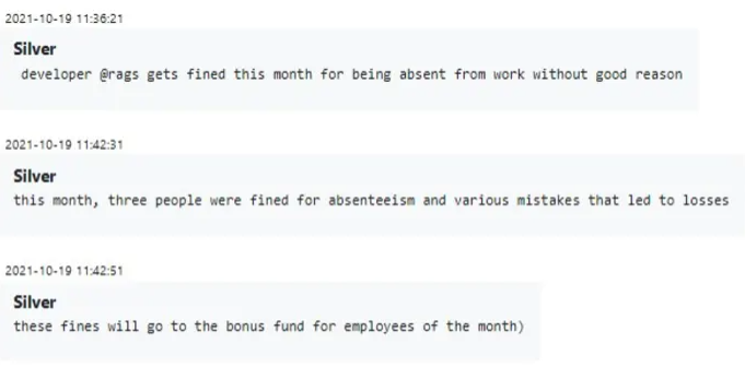 员工表现不佳会被罚款