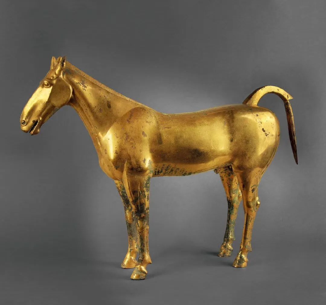 西汉鎏金铜马 | 图源茂陵博物馆官网