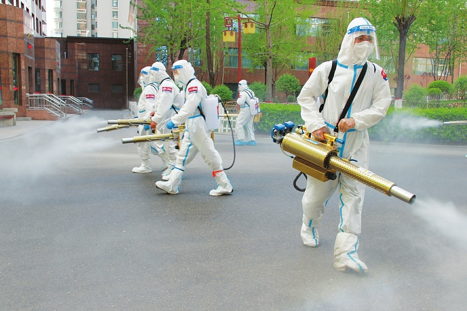 全面消杀 筑起健康防线