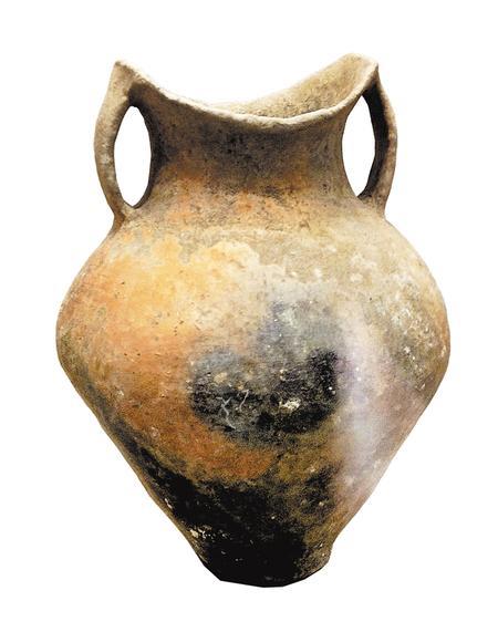 寺洼文化双耳灰陶罐