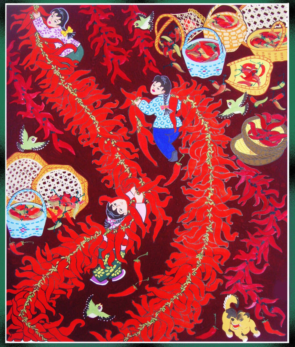 山东手造优选日照50项精品丨日照农民画手绘产品表达了对美好生活的