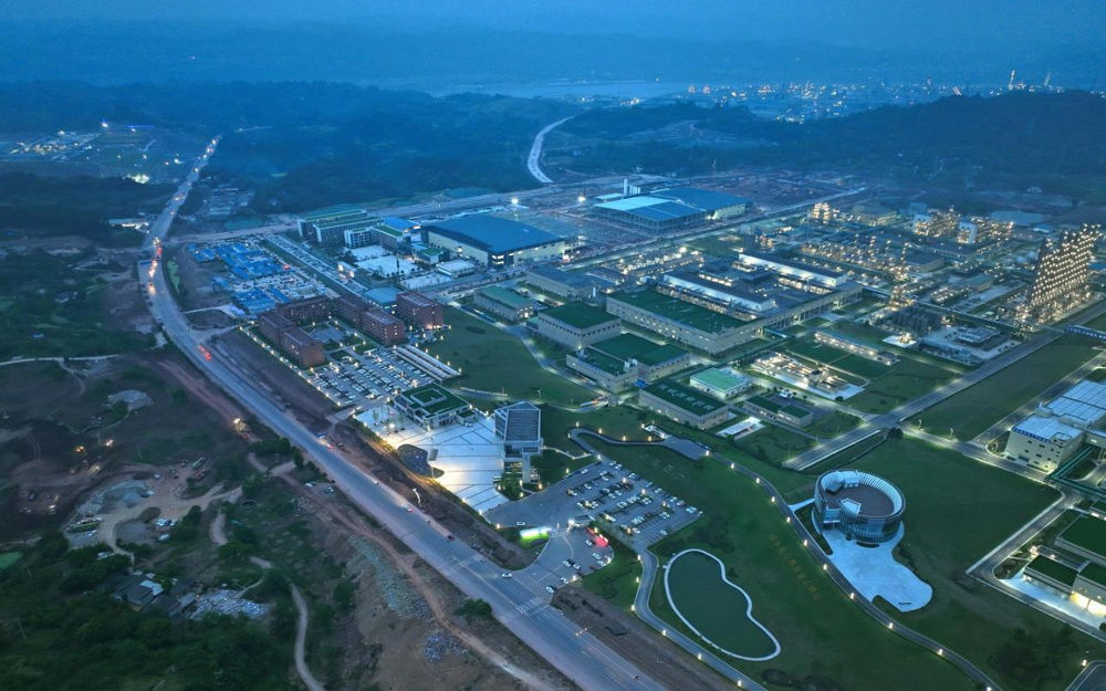 乐山市五通桥区新型工业园区航拍