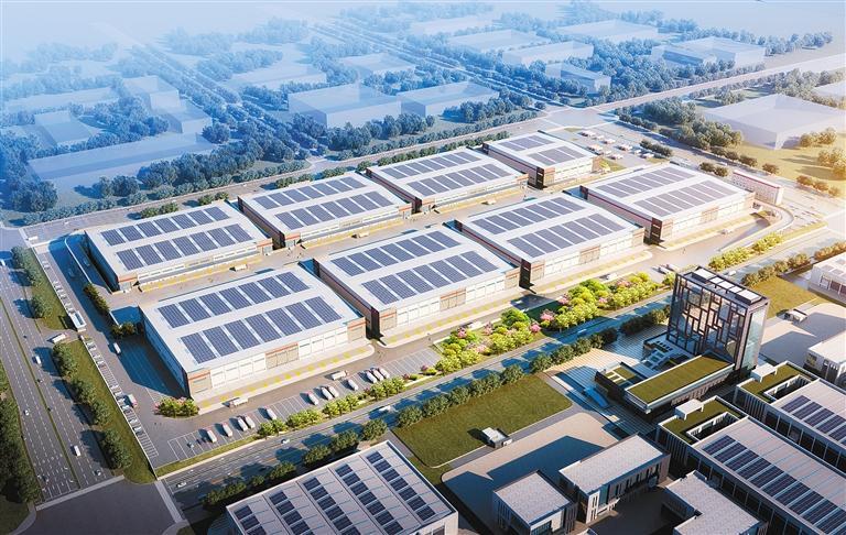 海尔（西安）虚实网服务园项目效果图。（受访单位供图）