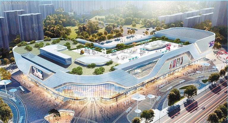 华润万象城市综合体项目效果图。（西安国际港务区供图）