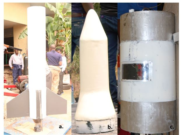 ·尼日利亚的一款火箭设计结构，CSTP官方报告指出，火箭燃料为蔗糖和山梨醇的混合剂