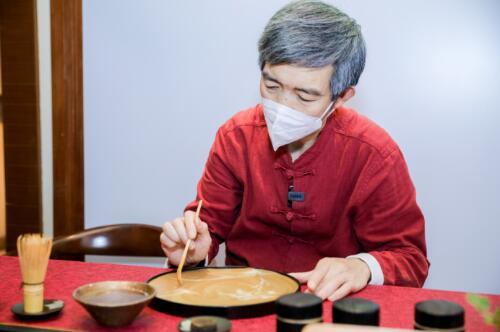 非物质文化遗产茶百戏传承人章志峰博鳌现场演绎茶百戏