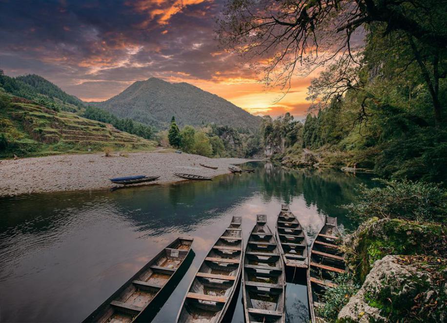 △世外桃源般的原生态美景