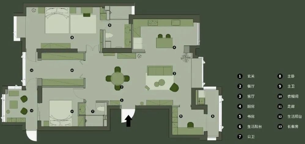 137㎡Retro复古之家,环形动线串联空间,享受自由满足的生活!