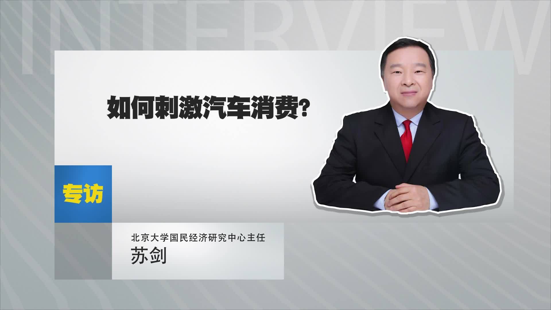 北京大学国民经济研究中心主任苏剑：如何刺激汽车消费？