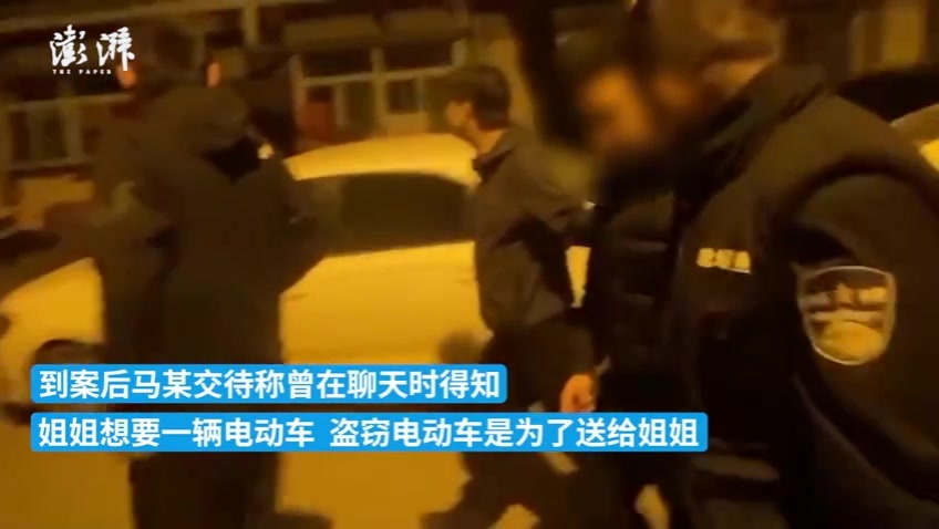 姐姐无意间说想买辆电动车，弟弟就顺手偷了一辆