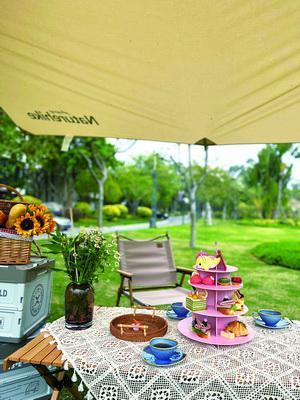 便携式下午茶打包起来很方便.