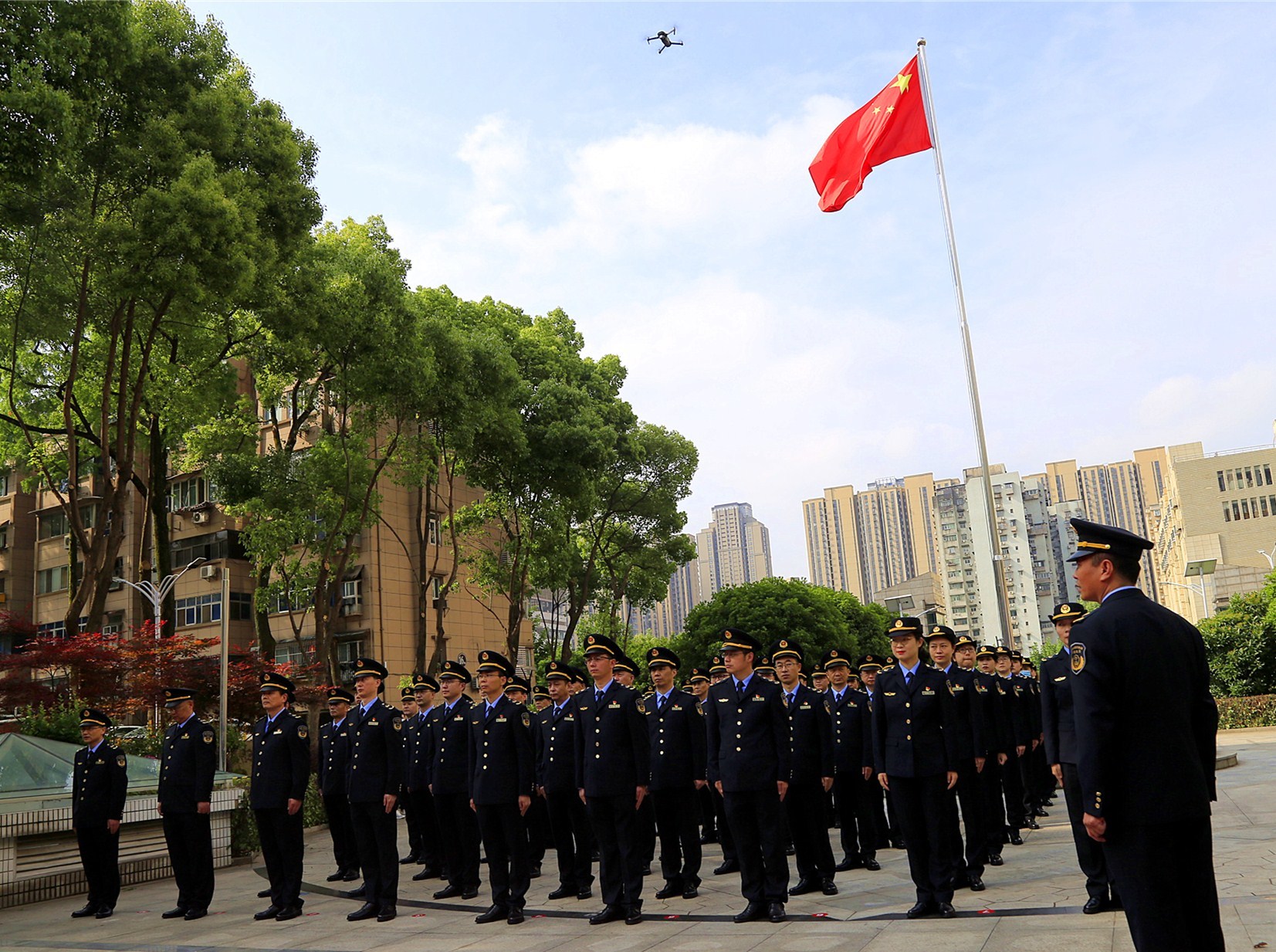 列队仪式 （杨林 摄）