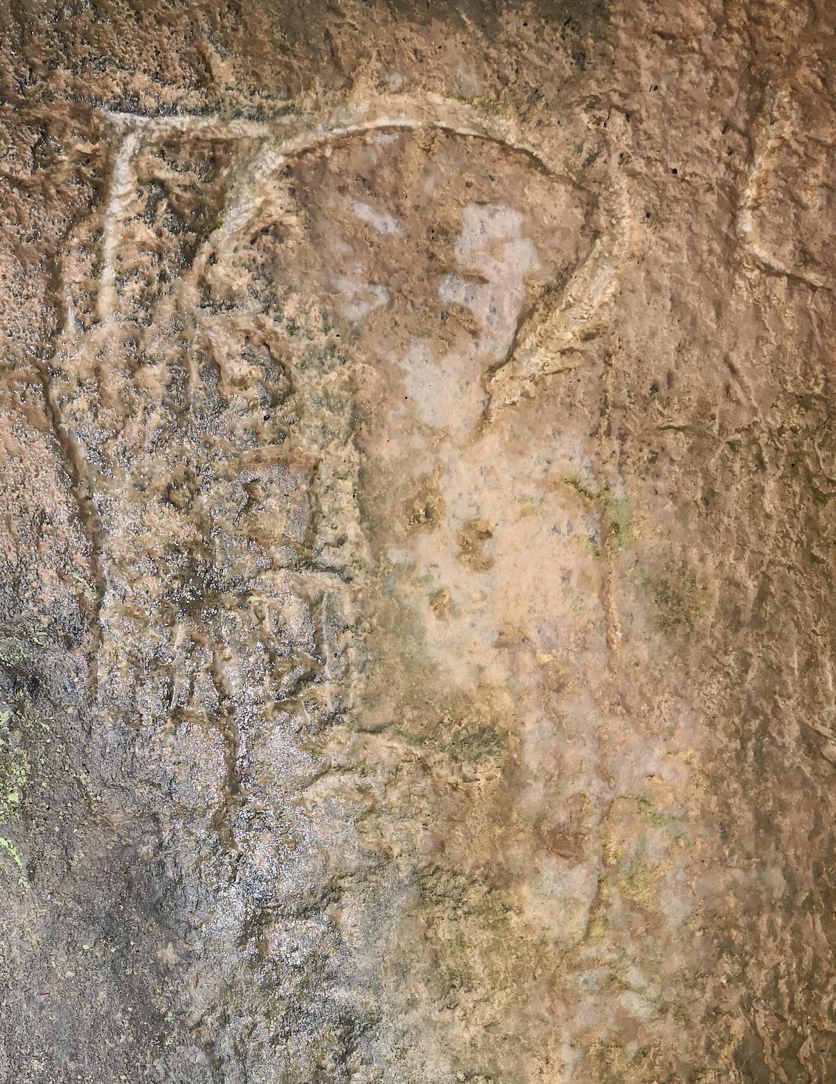 图5：面像画和变形表意混合文“父”