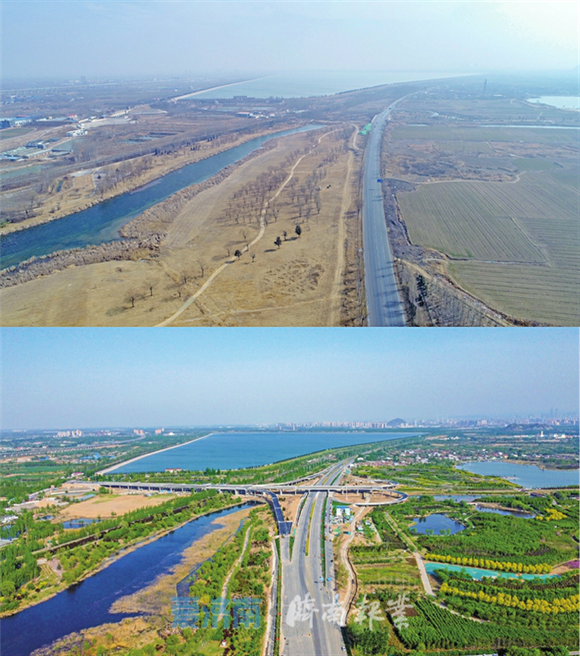 济南北展区管委会以东，原来的空地建起起步区规模最大的互通立交桥