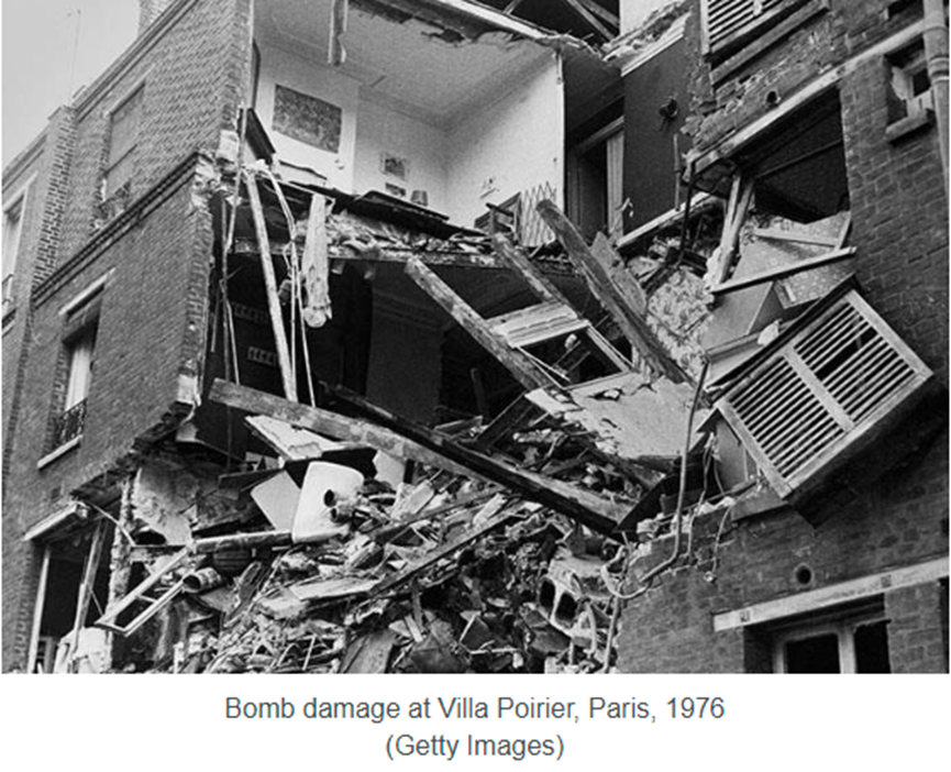 当时勒庞家的被毁状况，图源：bbc网页截图