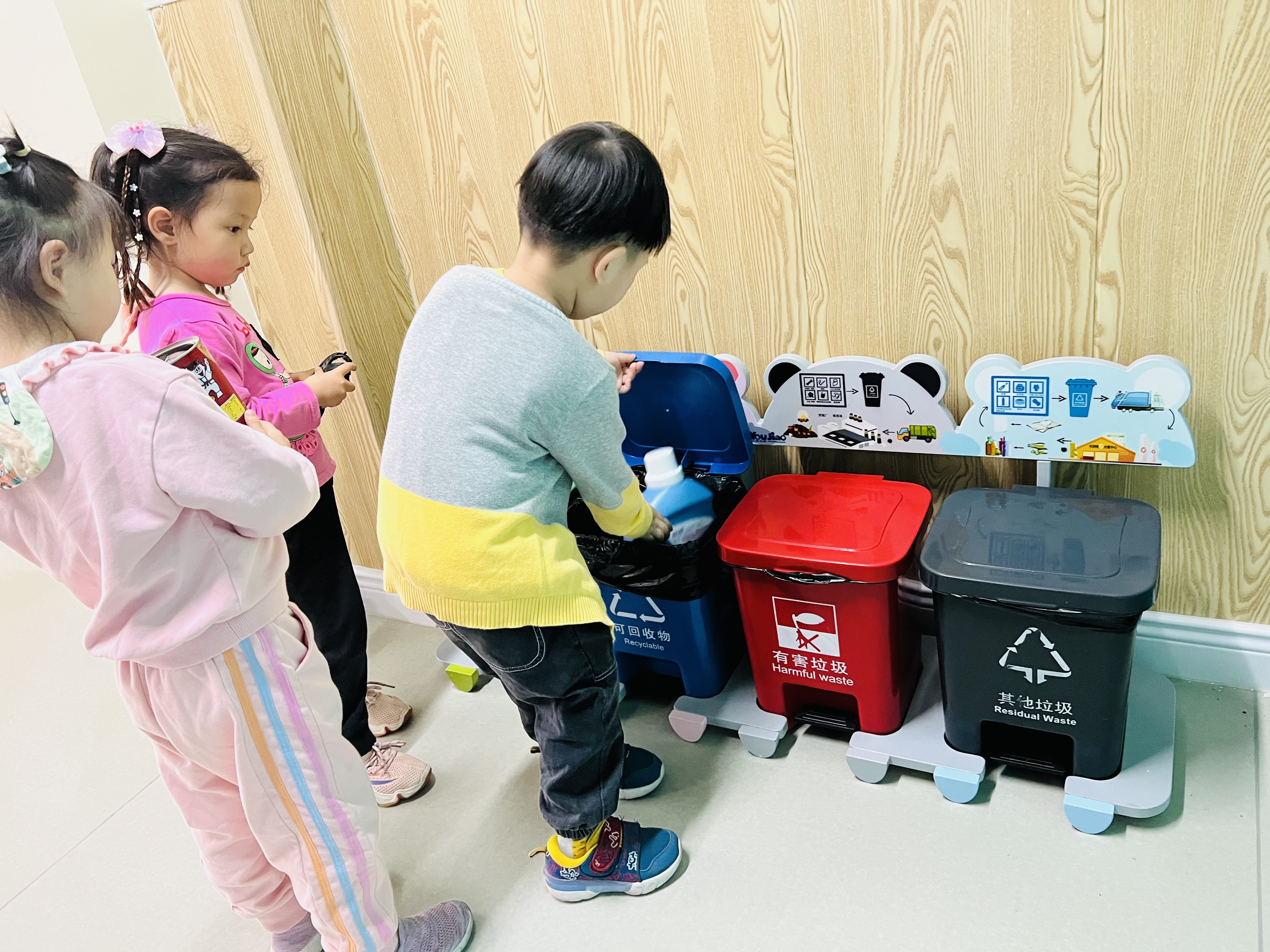 江岸區六合路幼兒園推行垃圾分類建設綠色校園