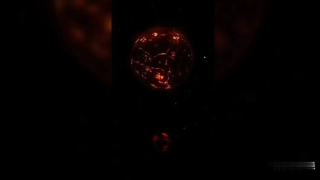 可怕又壮观，这就是原始的地球和月球，你见过吗？