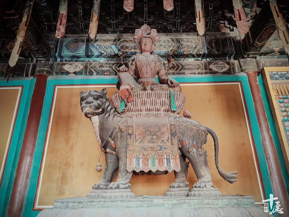 河北承德普宁寺文殊菩萨圣像(图片来源:十愿百科 摄影:孟和德力根)